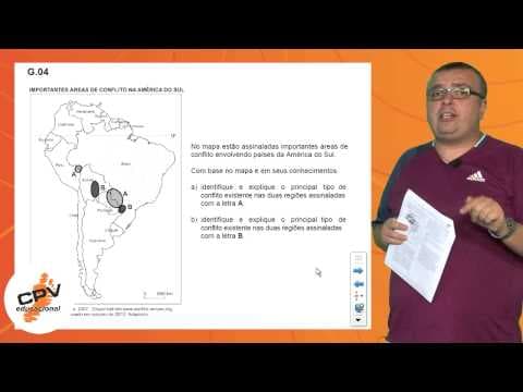 Thumbnail da aula: Geografia 1, 3 e 4 - Fuvest 2013 - 2ª fase - 3º Dia