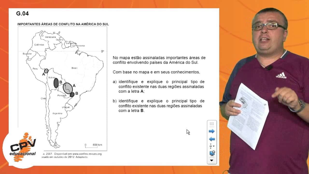 Thumbnail: Geografia 1, 3 e 4 - Fuvest 2013 - 2ª fase - 3º Dia