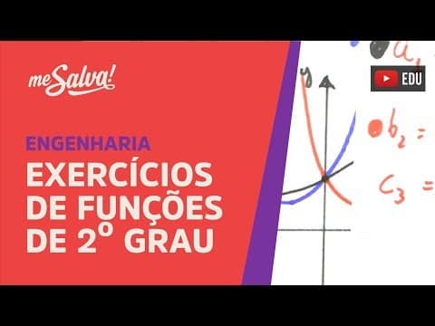 Thumbnail da aula: Me Salva! PRC10 - Exercícios funções de segundo grau