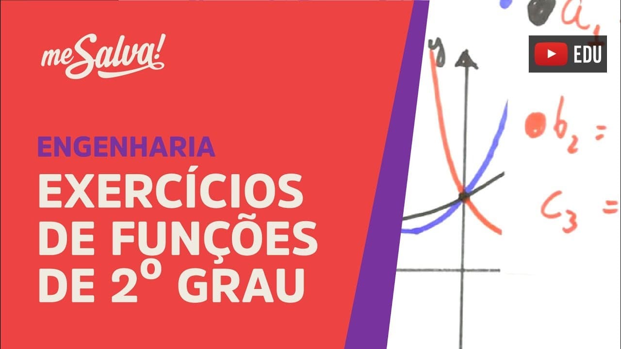 Thumbnail: Me Salva! PRC10 - Exercícios funções de segundo grau