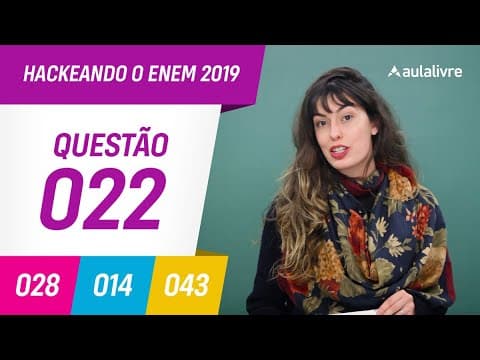Thumbnail da aula: Enem 2019 | Literatura: Repertório poético | Questão 22 (branco)
