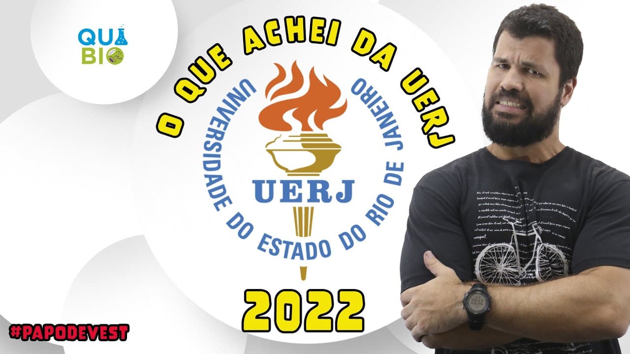 Thumbnail: Análise completa sobre o #vestibular #uerj2022 - Comentário das Questões de Biologia e Química