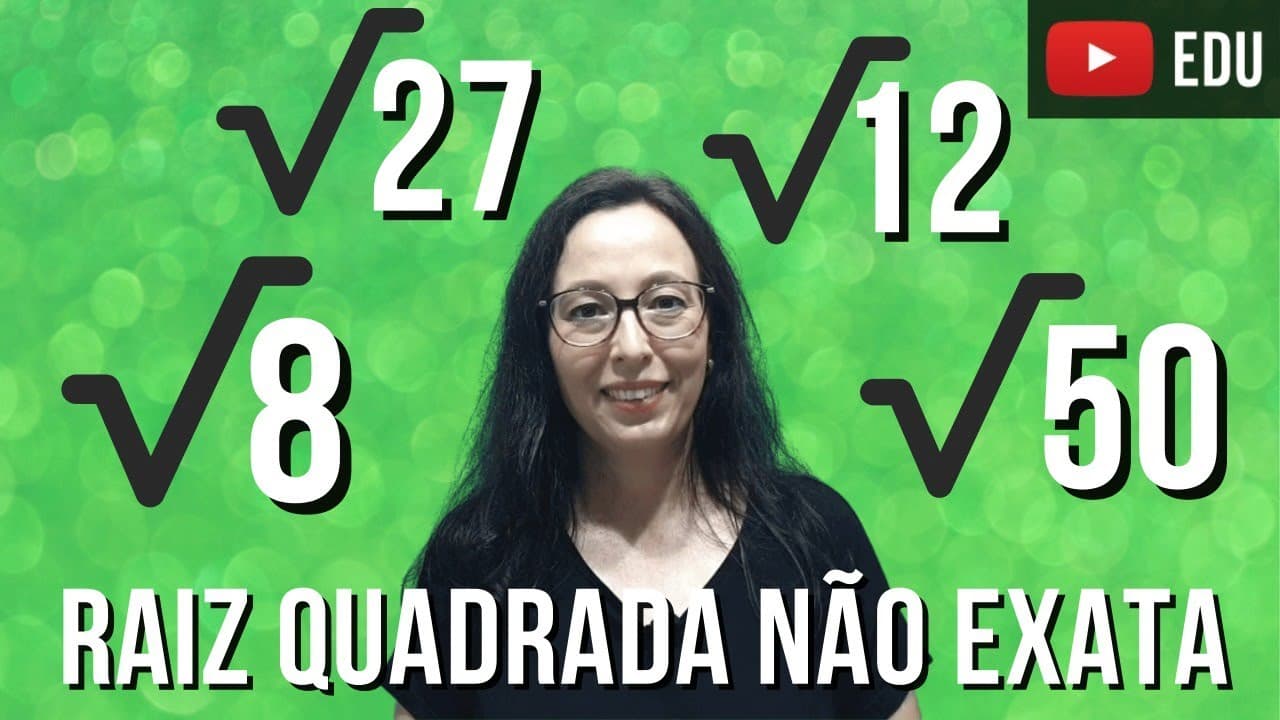 Thumbnail: Raiz Quadrada Não Exata - Dica Rápida - Professora Angela