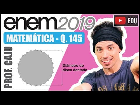 Thumbnail da aula: [ENEM 2019] 145 📘MOVIMENTO CIRCULAR Um ciclista quer montar um sistema de marchas usando dois discos