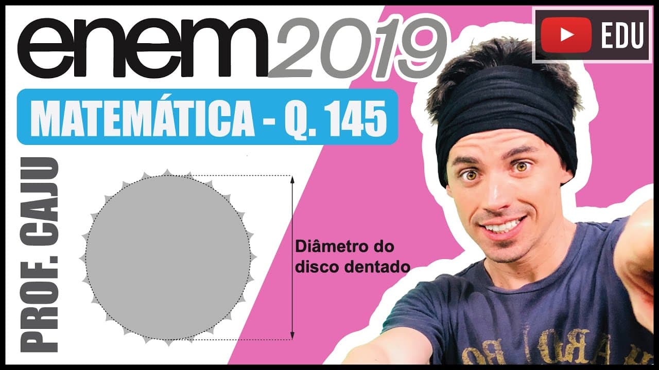 Thumbnail: [ENEM 2019] 145 📘MOVIMENTO CIRCULAR Um ciclista quer montar um sistema de marchas usando dois discos