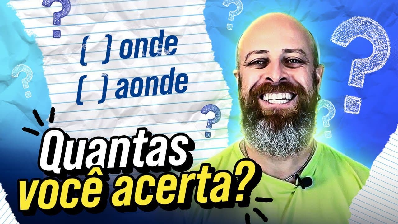 Thumbnail: Mais questões de gramática no nosso TESTE SURPRESA #2 | Professor Noslen