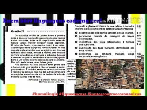 Thumbnail da aula: Questão 28 Enem 2019 caderno azul linguagens