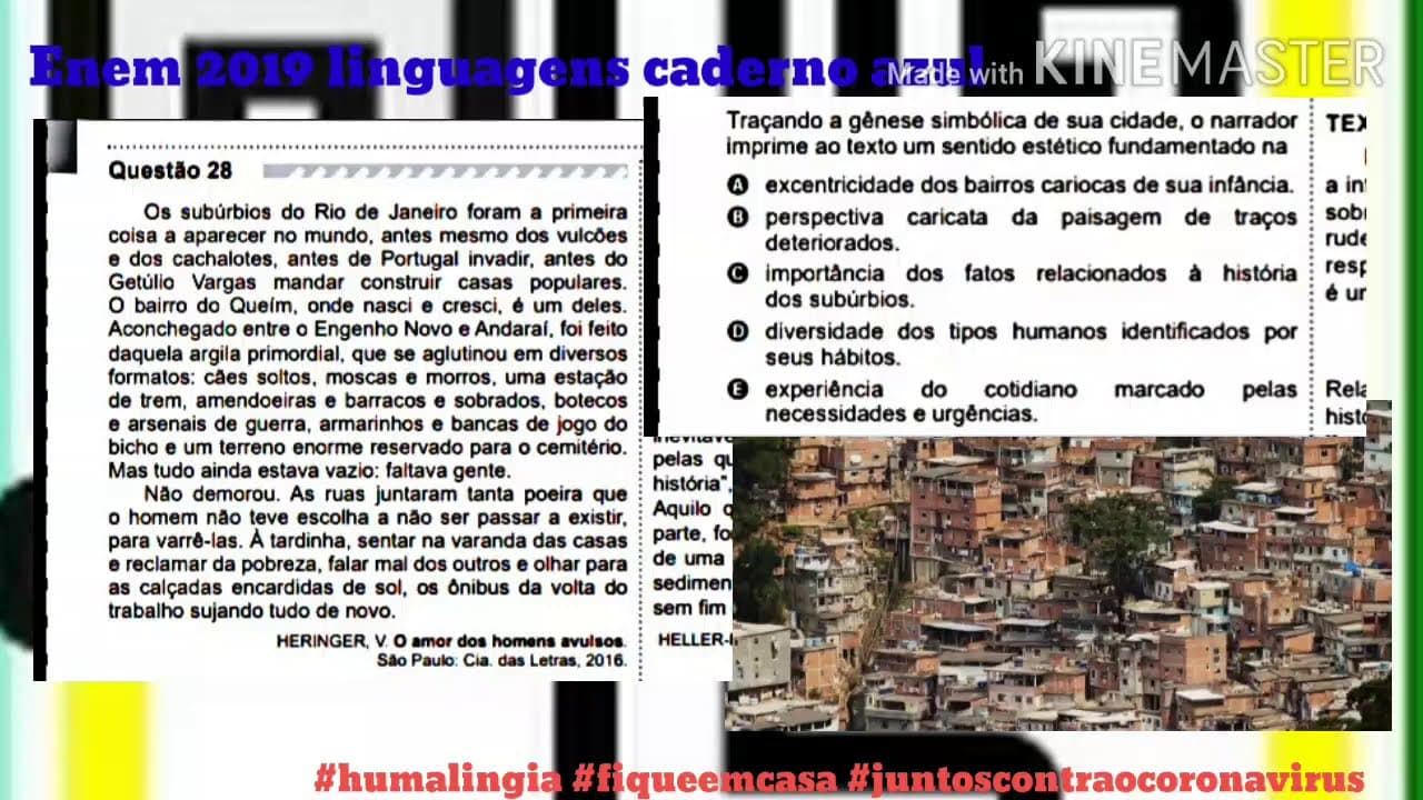 Thumbnail: Questão 28 Enem 2019 caderno azul linguagens