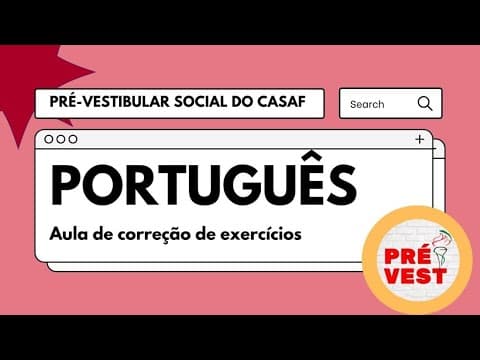 Thumbnail da aula: Aula de Português - REVISÃO UERJ