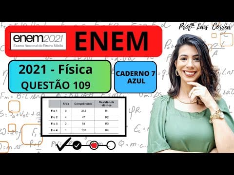 Thumbnail da aula: 🟢 FÍSICA / ENEM 2021 / CADERNO AZUL / QUESTÃO 109 / Cientistas da Universidade de New South Wales...