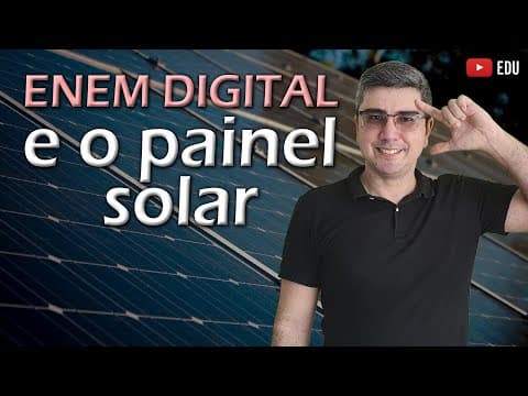 Thumbnail da aula: ENEM Digital 2020 e o painel solar
