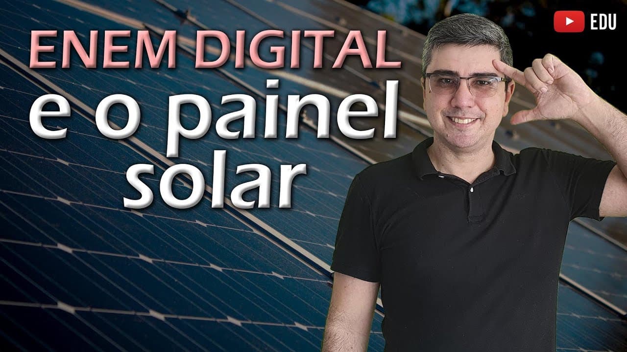 Thumbnail: ENEM Digital 2020 e o painel solar
