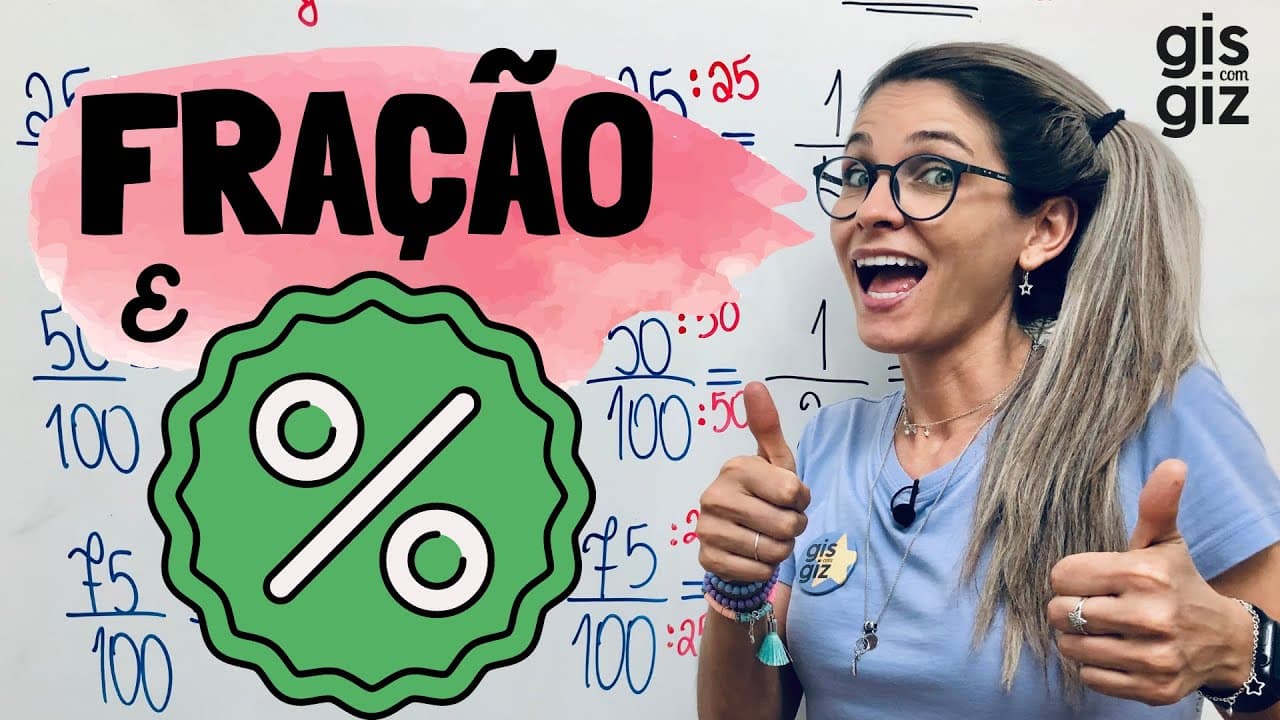 Thumbnail: FRAÇÃO E PORCENTAGEM \Prof. Gis/