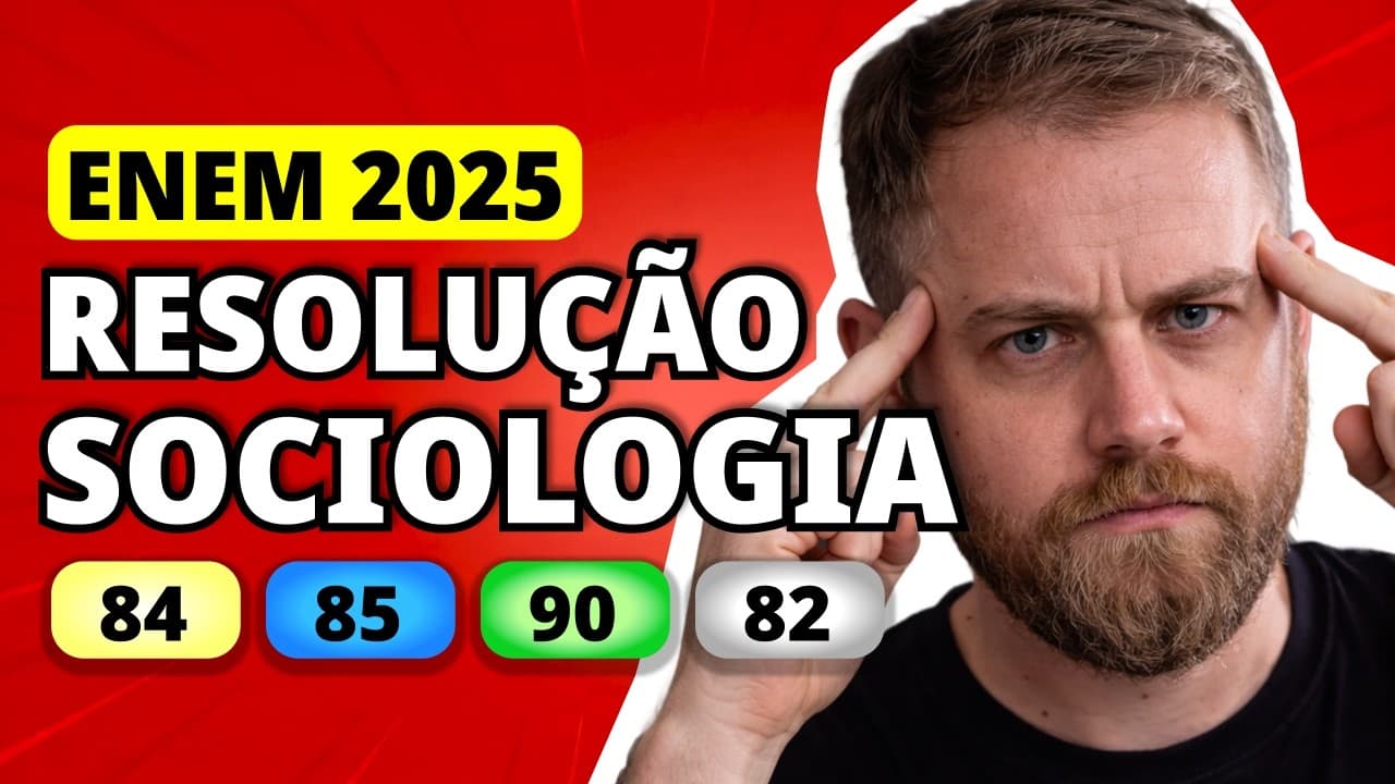 Thumbnail: ENEM 2025 SOCIOLOGIA – Questão 84 | O cinema constituía um encanto indefinível: além do