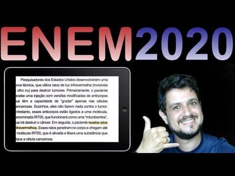 Thumbnail da aula: ENEM 2020 Pesquisadores dos Estados Unidos desenvolveram uma nova técnica...