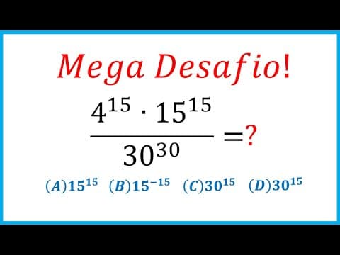 Thumbnail da aula: 🔥 HELP MATEMÁTICA BÁSICA -  Desafio de Potências  #334