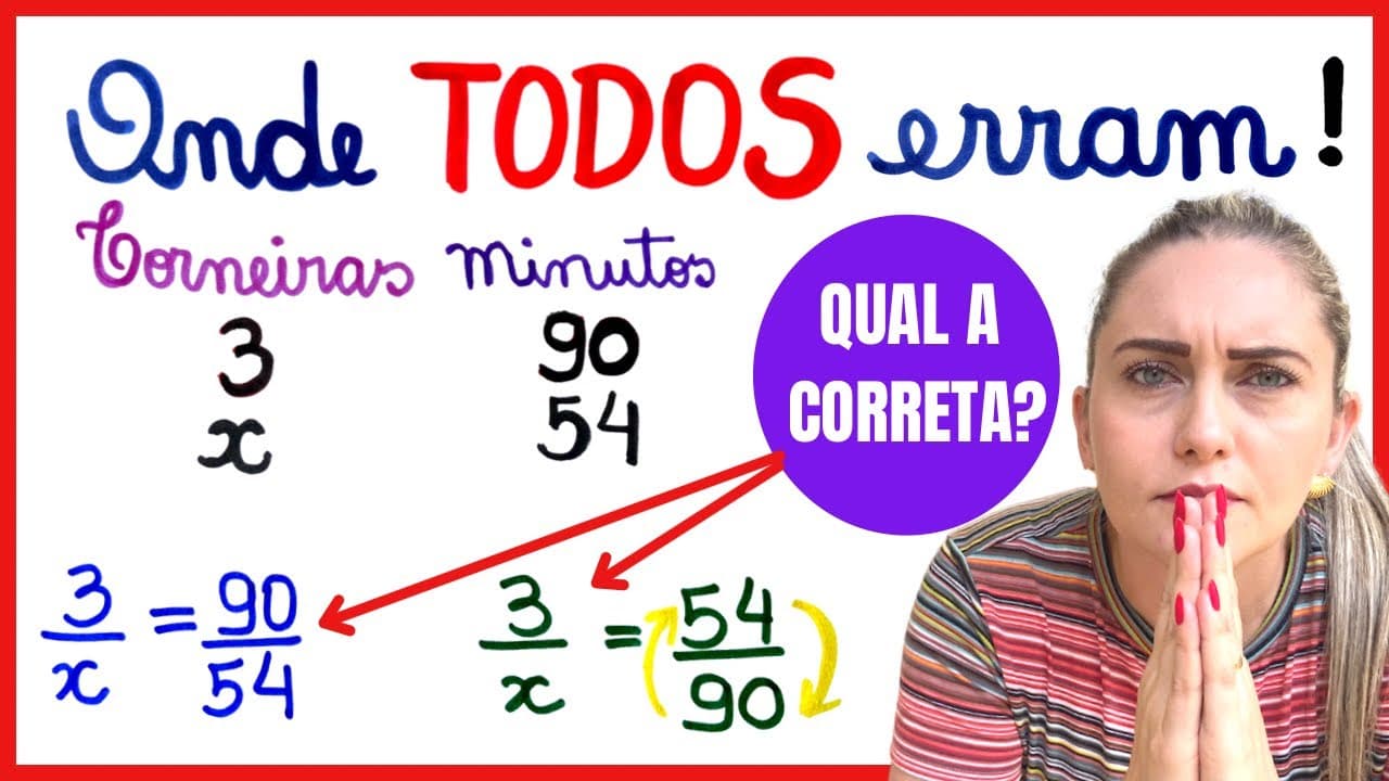 Thumbnail: REGRA DE 3 , ONDE TODOS ERRAM!! FÁCIL, FÁCIL!!!
