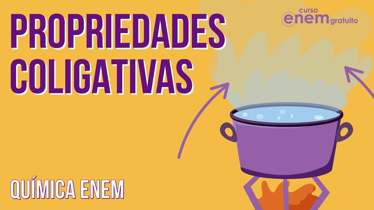 Thumbnail: PROPRIEDADES COLIGATIVAS: solutos e solventes | RESUMO DE QUÍMICA PARA O ENEM