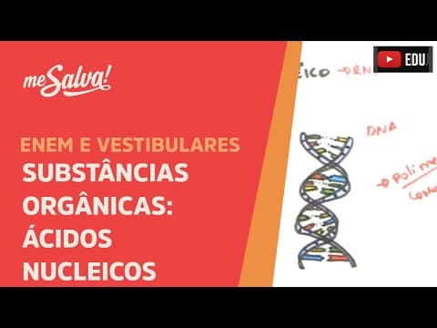 Thumbnail da aula: Me Salva! CIT11 - Citologia - Substâncias orgânicas - Ácidos nucleicos