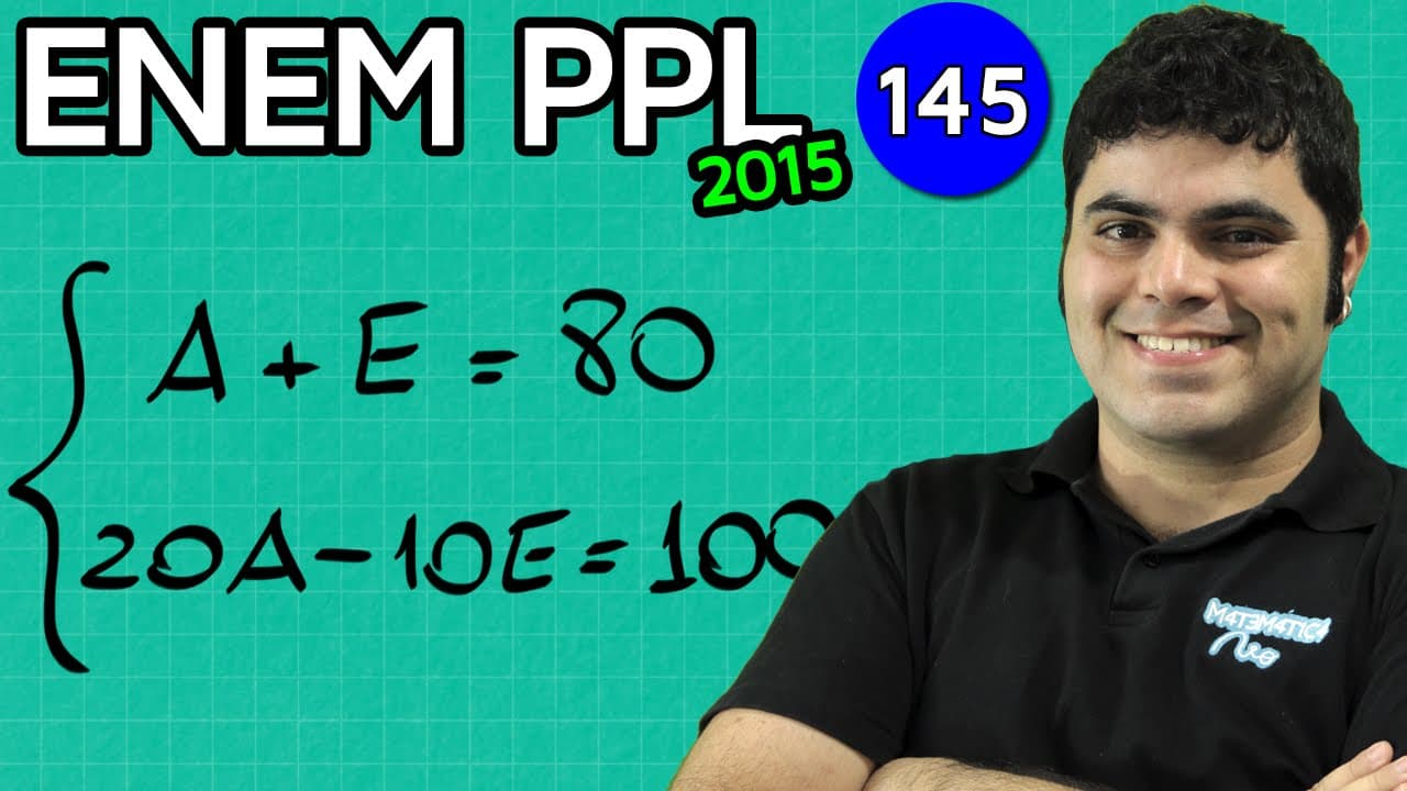 Thumbnail: ENEM PPL 2015 Matemática #10 - Sistema de Equações e Tiro ao Alvo