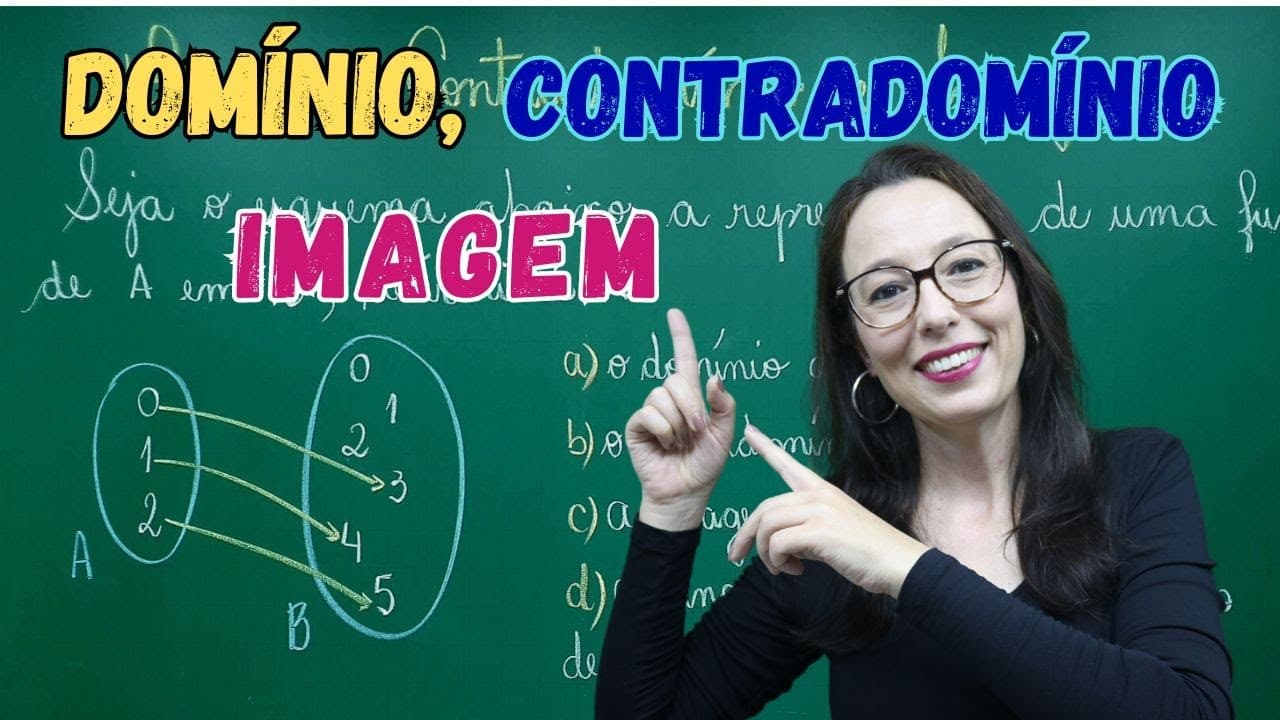 Thumbnail: DOMÍNIO, CONTRADOMÍNIO E IMAGEM DA FUNÇÃO