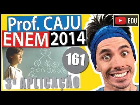 Thumbnail da aula: [ENEM 2014 3Ap] 161 📓 EQUAÇÃO DO 2º GRAU O filme A corrente do bem conta a história de um jovem que