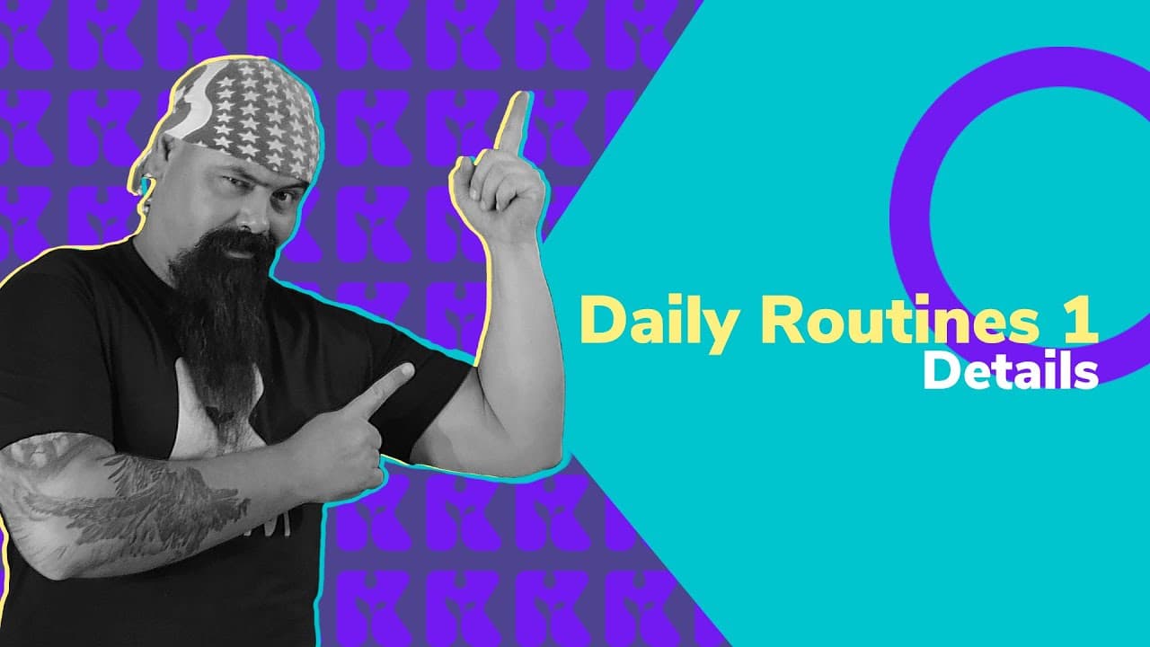 Thumbnail: Inglês 2.0 | Kultivi | Daily Routines 1 - details | Prof. Rui Ventura