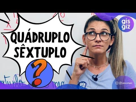 Thumbnail da aula: DOBRO , TRIPLO e QUÁDRUPLO DE UM NUMERO ..
