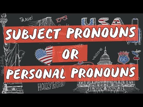 Thumbnail da aula: Subject Pronouns or Personal Pronouns - Brasil Escola