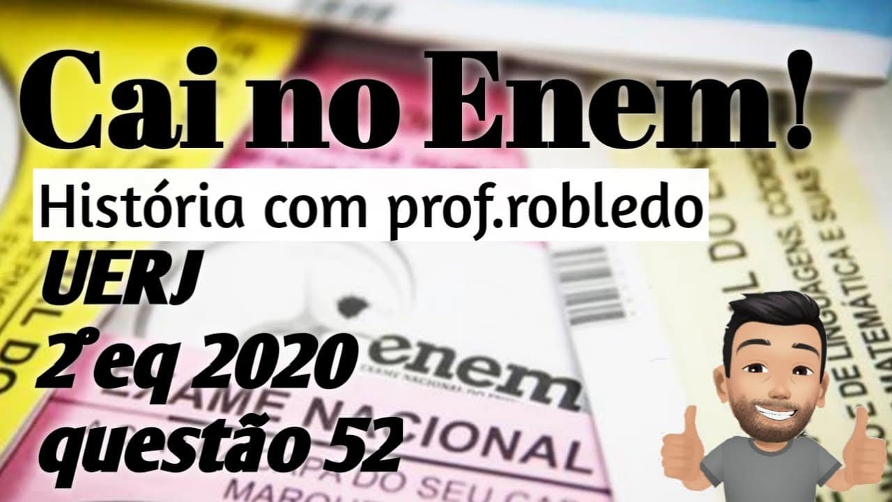 Thumbnail: Cai no Enem: UERJ 2020 - Alemanha Segunda Guerra e pós