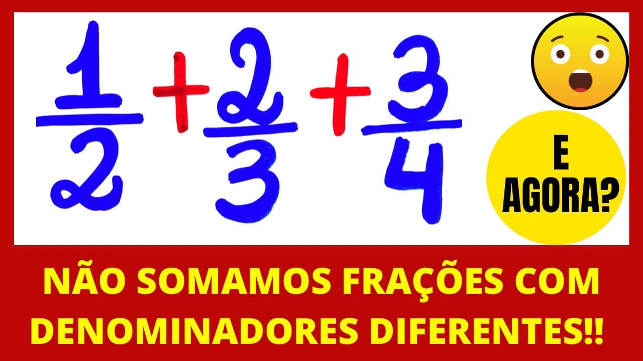 Thumbnail: VOCÊ PRECISA SABER DISSO!!! 😱 ADIÇÃO DE FRAÇÕES!!!