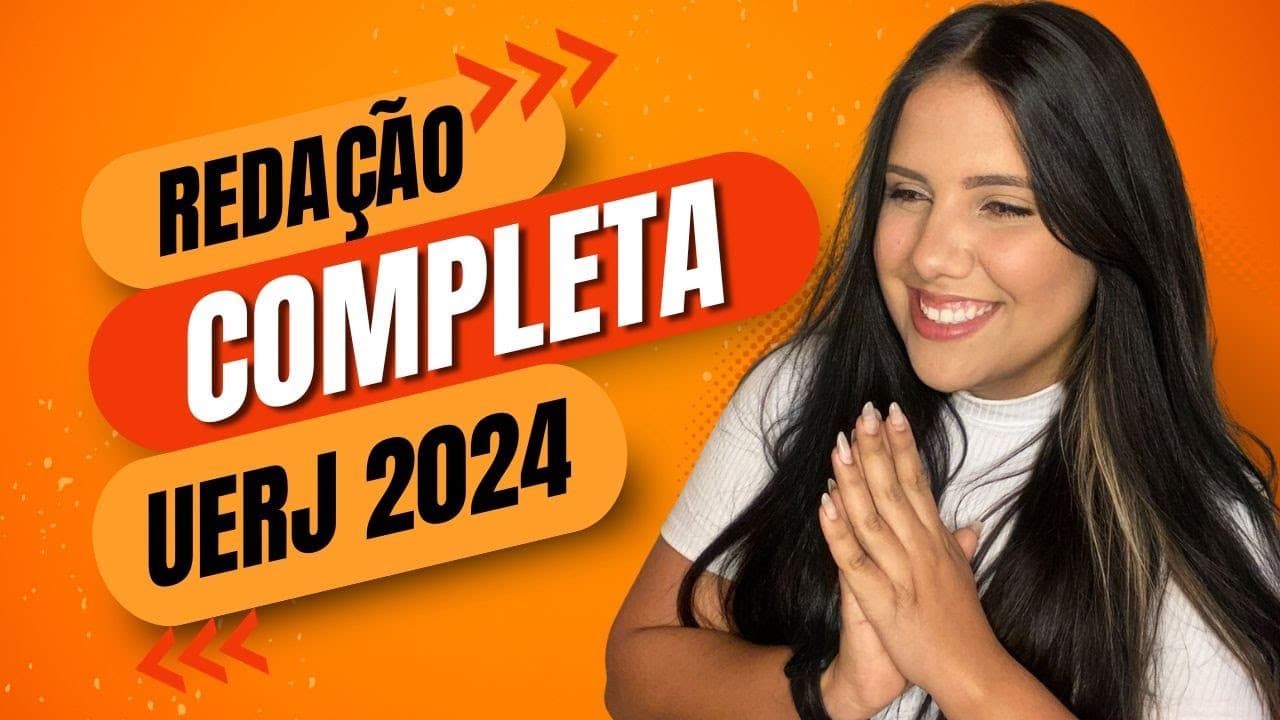 Thumbnail: UERJ WRITING: REAL EXAMPLE + COMMENTED STRUCTURE | #2024