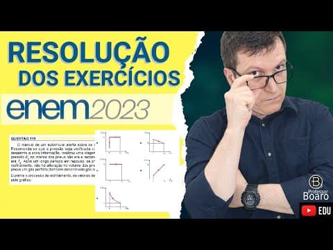 Thumbnail da aula: ENEM 2023 - RESOLUÇÃO dos EXERCÍCIOS - (ENEM 2023 - 119 - Caderno AMARELO) O manual de um automóvel