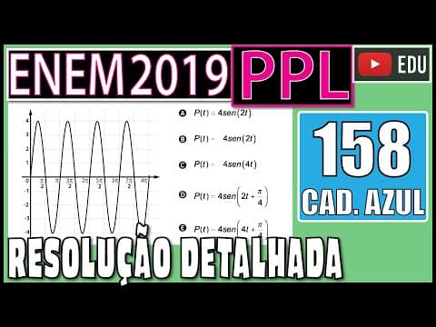 Thumbnail da aula: [ENEM 2019 PPL] 158 📘 TRIGONOMETRIA Os movimentos ondulatórios (periódicos) são...