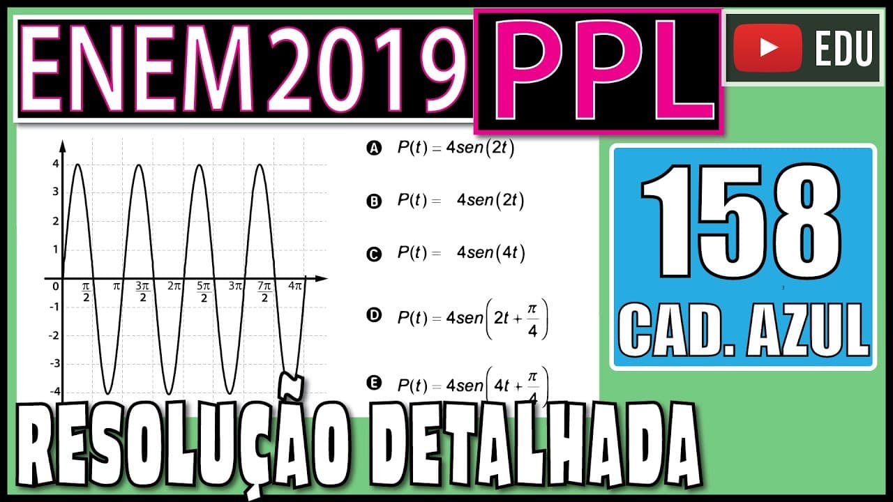 Thumbnail: [ENEM 2019 PPL] 158 📘 TRIGONOMETRIA Os movimentos ondulatórios (periódicos) são...