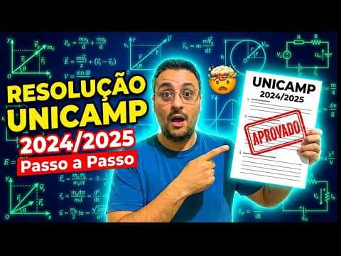 Thumbnail da aula: Prova de Física da UNICAMP 2024/2025 resolvida