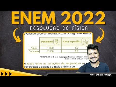 Thumbnail da aula: ENEM 2022 - TERMOLOGIA - A variação da incidência da radiação solar sobre a superfície da terra