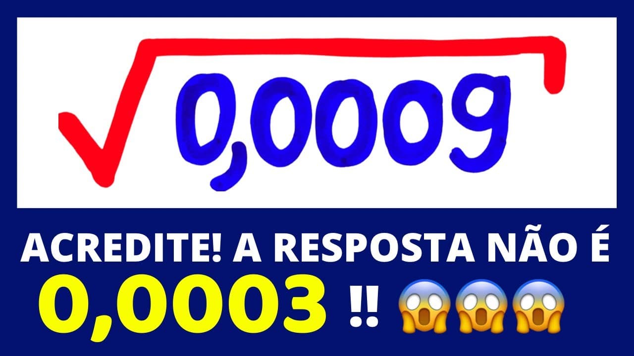 Thumbnail: 🚨SE OLHOU  E JÁ CALCULOU, ERROU..... POR ESSE RESULTADO VOCÊ NÃO ESPERAVA!!!