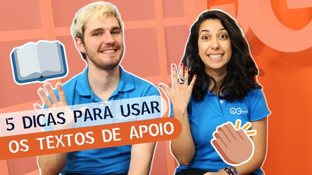 Thumbnail: QGNIANOS: REDAÇÃO ENEM: 5 DICAS DE COMO USAR OS TEXTOS DE APOIO