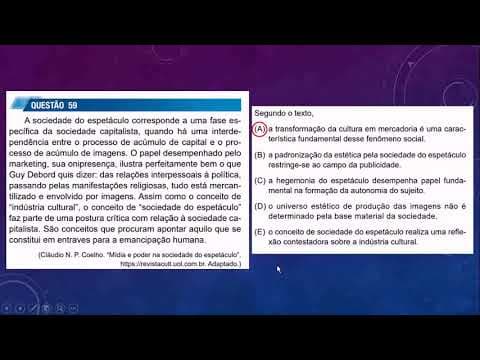 Thumbnail da aula: Vestibular Unesp 2019 Filosofia