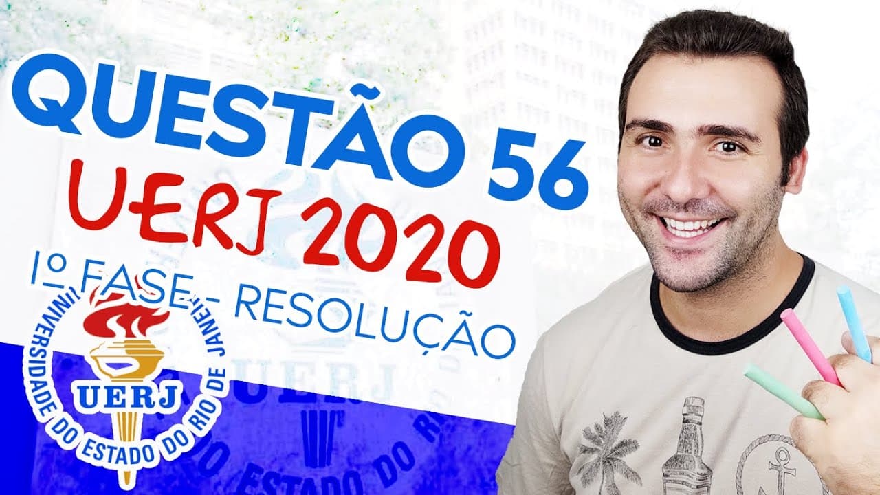 Thumbnail: UERJ 2020 - QUESTÃO 56 DE GEOGRAFIA - RESOLUÇÃO 2° EXAME DE QUALIFICAÇÃO