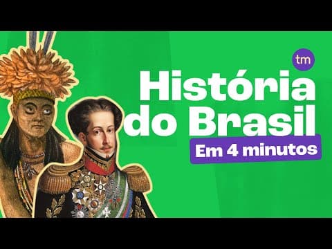 Thumbnail da aula: As HISTÓRIA do BRASIL em 4 minutos
