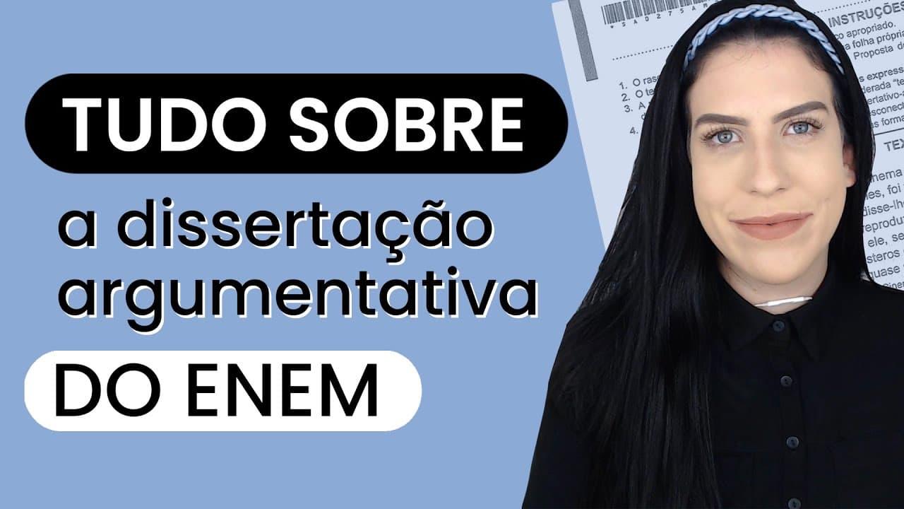 Thumbnail: TUDO sobre dissertação argumentativa do Enem