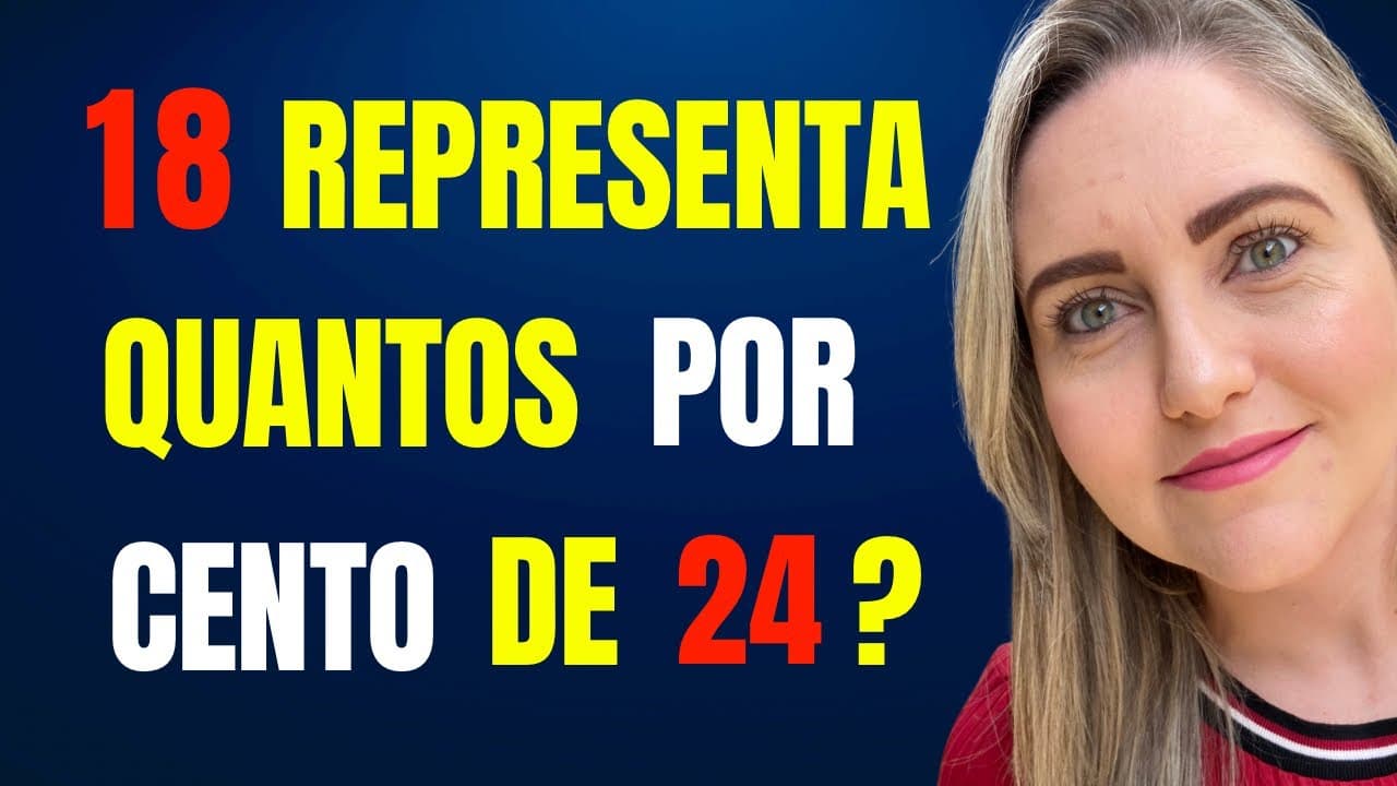 Thumbnail: VAMOS ENCONTRAR A PORCENTAGEM ???  Matemática básica todo dia.📚🚀