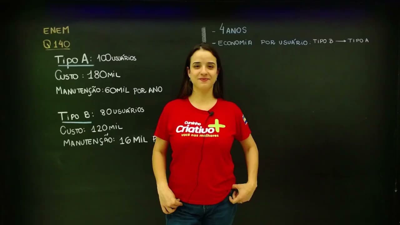Thumbnail: ENEM 2021 - 180 MATEMÁTICA - Os diretores de uma escola precisam construir um laboratório para uso