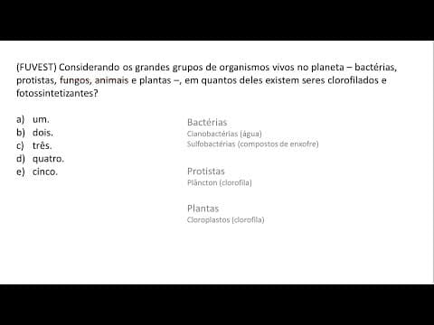 Thumbnail da aula: BIOLOGIA | FUVEST Exercício Resolvido #004
