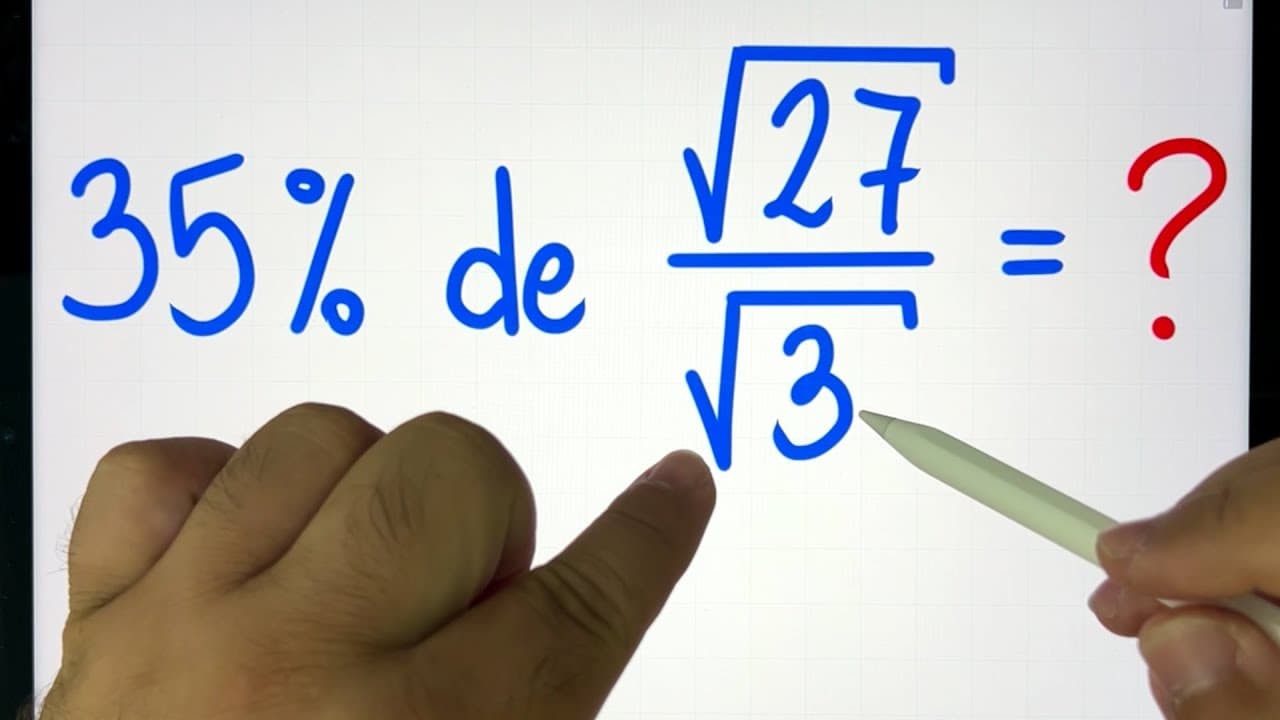 Thumbnail: 😱 Porcentagem de Divisão de Raiz Quadrada | Você consegue resolver?