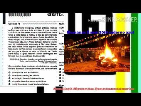 Thumbnail da aula: Questão 73 Enem 2019 humanas caderno azul
