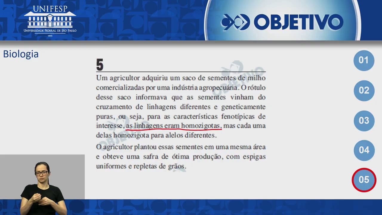 Thumbnail: Resolução Comentada - Biologia - UNIFESP - 2ª Fase - 2º Dia - 2019