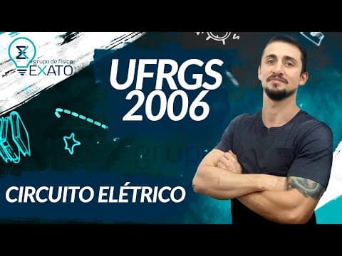 Thumbnail da aula: RESOLVIDA - (UFRGS – 2006) A figura abaixo representa um circuito elétrico com três resistores ...